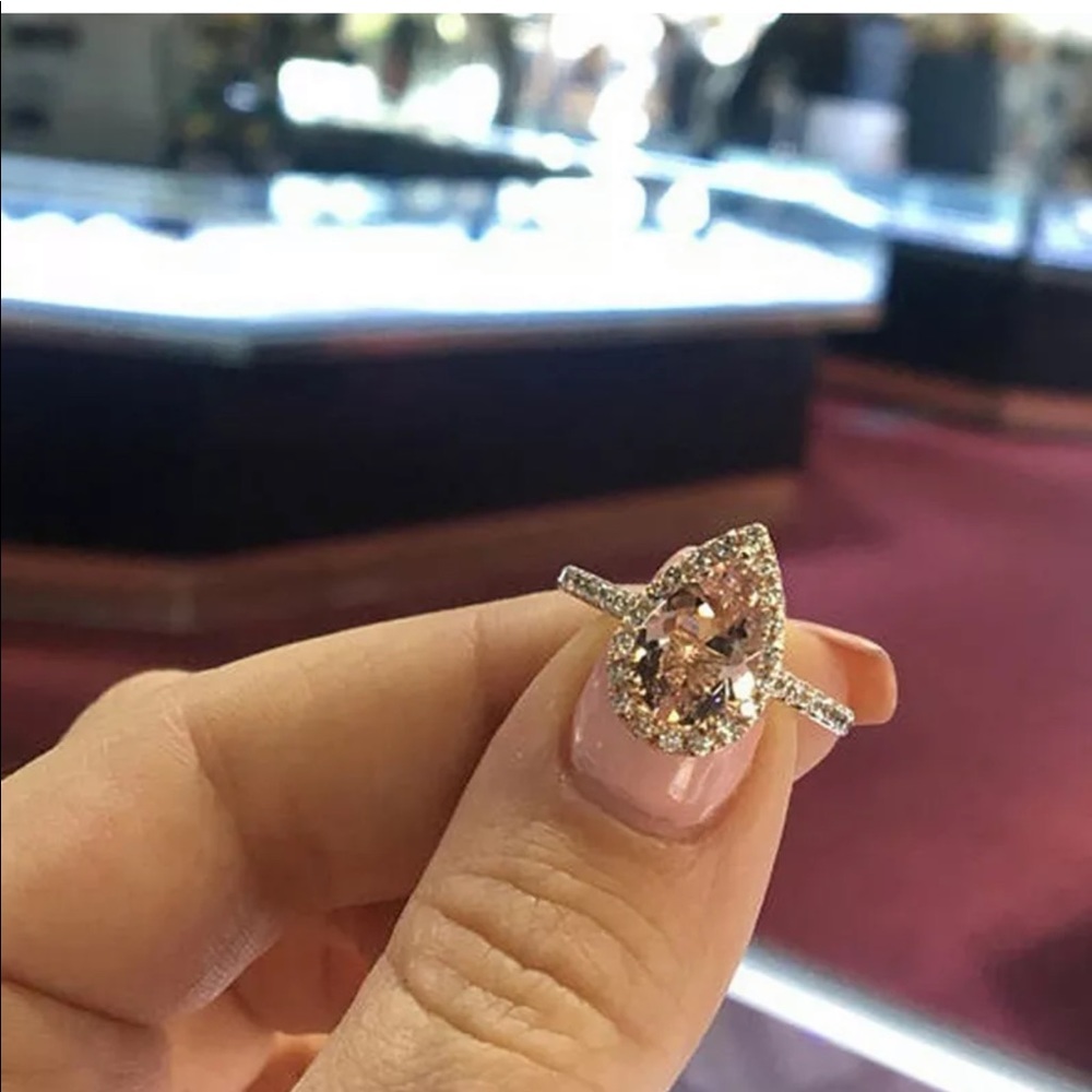 NEW rose gold bridal engagement wedding ring